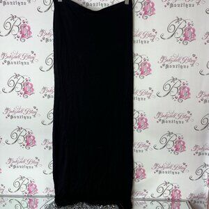 H&M skirt Elegant Black classic basic classy leg slit sexy tube dress strapless